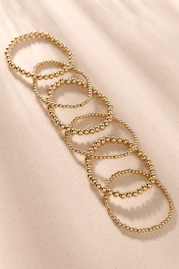 Vivian Beaded Stretch Bracelets 6 Pack Detail 2 - Altar'd State