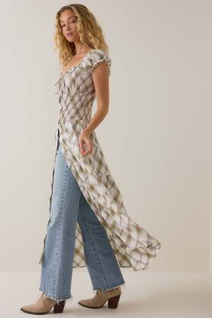 Delphine Plaid Kimono - Altar'd State - 