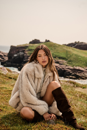 Jaide Fur Jacket - Altar'd State - 