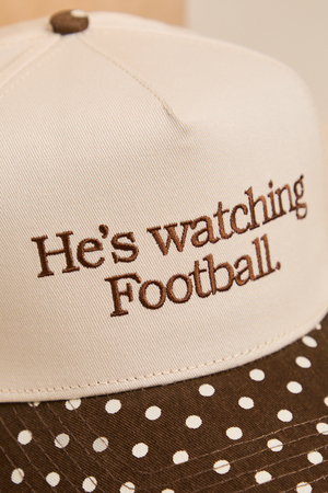 He's Watching Football Trucker Hat - Altar'd State