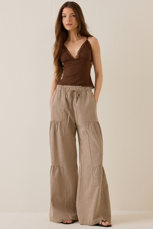 Erin Stripe Wide Leg Pants - Altar'd State - 