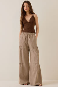 Erin Stripe Wide Leg Pants Detail 3 - Altar'd State