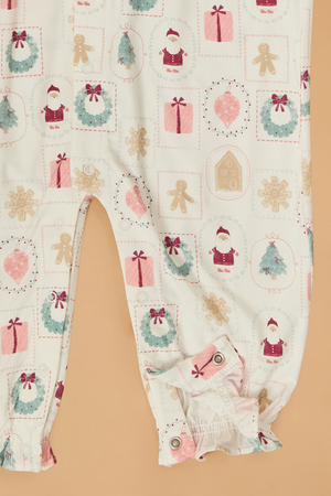 Christmas Tiles Ruffle Romper - Altar'd State - 
