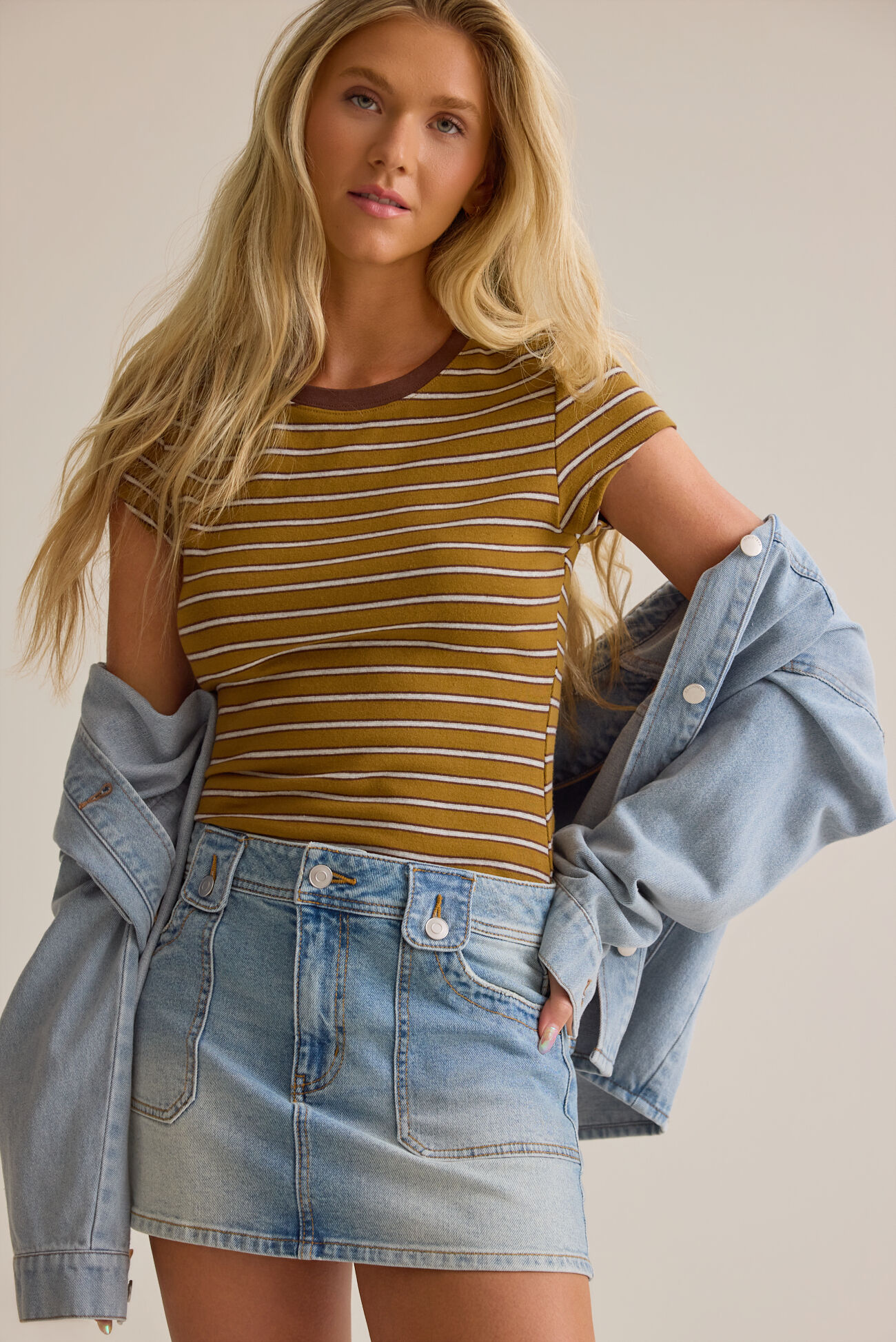 Franny Denim Mini Skirt
