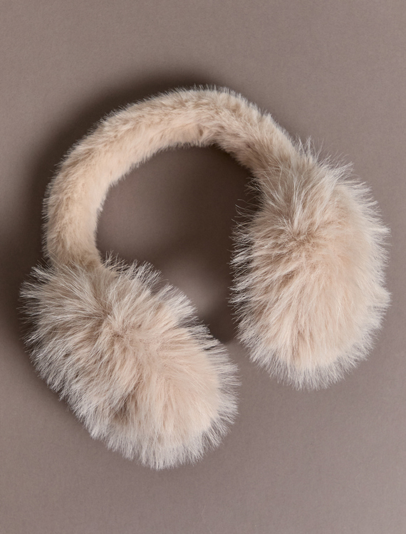 Chantilly Fur Ear Muffs Detail 3 - Altar'd State