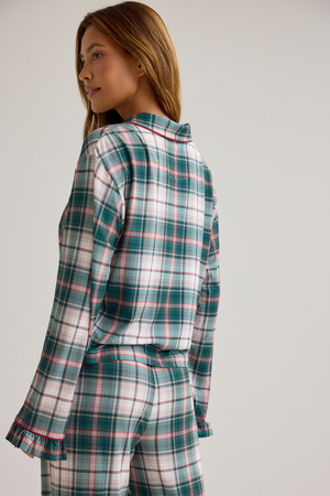 Clara Plaid Lounge Top - Altar'd State