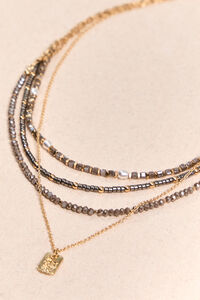 Dawn 4 Layer Beaded Necklace Detail 2 - Altar'd State