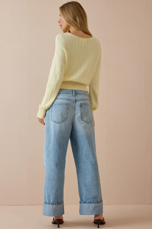 Causey Cable Knit Sweater - Altar'd State - 