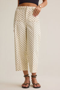 Ellie Crop Dot Pant Detail 3 - Altar'd State