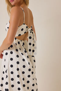Emmalie Polka Dot Maxi Dress Detail 5 - Altar'd State