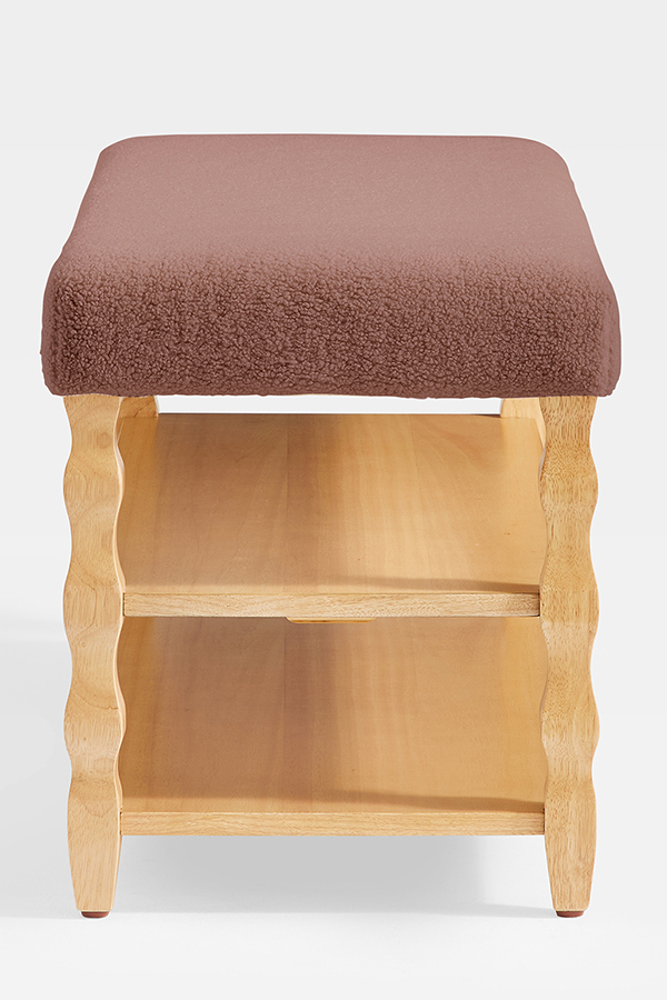 Hudson Upholstered & Wood Storage Bench Detail 5 - Altar'd State