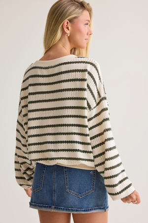 Brooke Textured Striped Top - Altar'd State - 
