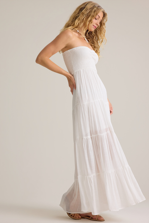 Jane Strapless Tiered Maxi Dress Detail 4 - Altar'd State