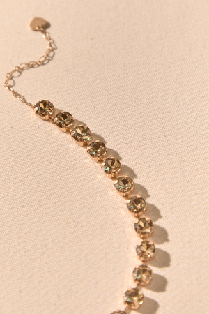 Golden Hour Glow Crystal Statement Necklace - Altar'd State - 