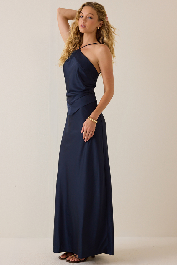 Isabella Satin Maxi Dress Detail 4 - Altar'd State