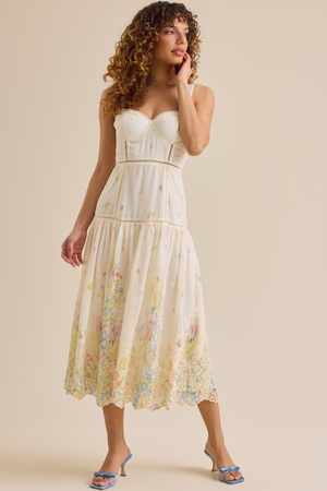 Addeline Floral Maxi in Cream Multi | Altar'd State