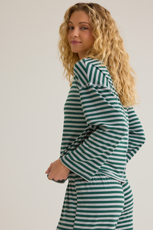 Cate Striped Crewneck Top - Altar'd State