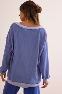 Weekend Stripe V-Neck Detail 5 - Altar'd State