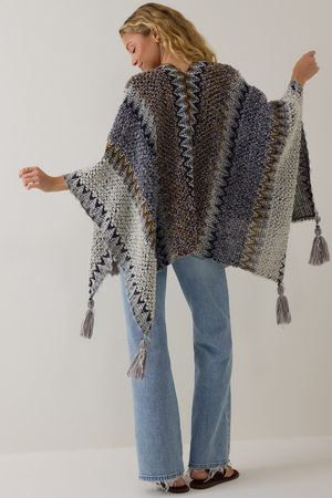 Auburn Knit Poncho - Altar'd State - 