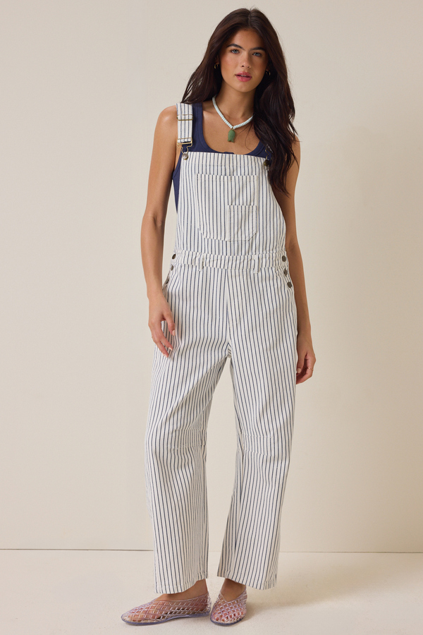 Marlie Stripe Overalls - Altar'd State