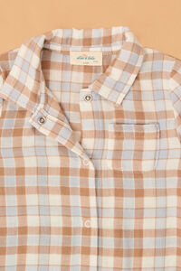 Western Plaid Polo Romper Detail 4 - Altar'd State