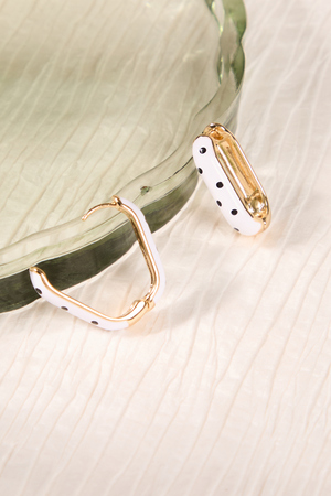 Dotted Oval Statement Hoops - Altar'd State