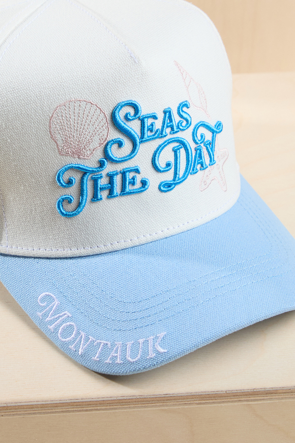 Seas The Day Trucker Hat Detail 2 - Altar'd State