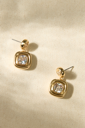 Savanna Square Dangle Earring - Altar'd State - 