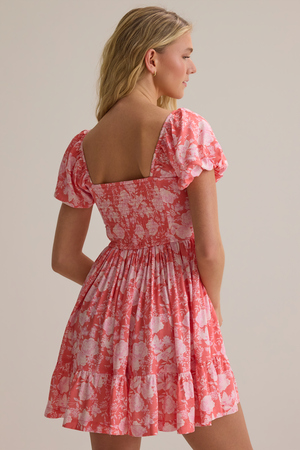 Collie Puff Sleeve Mini Dress - Altar'd State - 