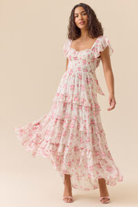 Korah Floral Maxi Dress Detail 2 - Altar'd State