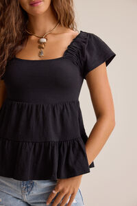 Leylani Tiered Babydoll Top Detail 2 - Altar'd State