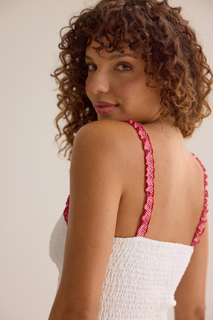 Cora Smocked Eyelet Cami - Altar'd State