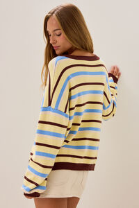 Sarai Stripe Button Up Cardigan Detail 4 - Altar'd State