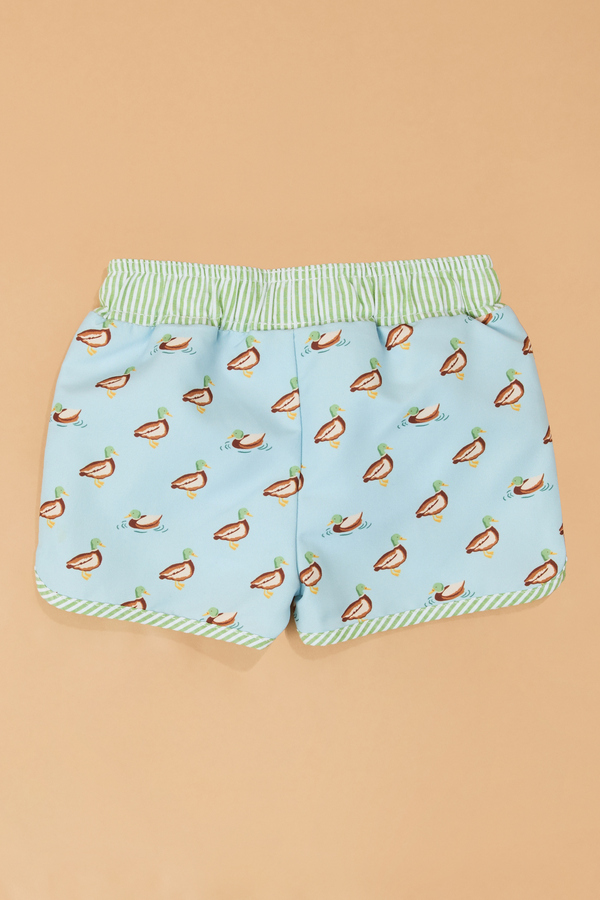 Dexter Duck Swim Trunks by Mudpie Detail 3 - Altar'd State