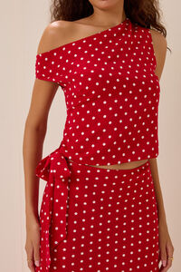 Jaycee Asymmetrical Dot Top Detail 2 - Altar'd State