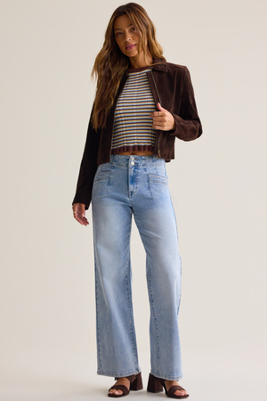 Baylor Double Button Jeans - Altar'd State