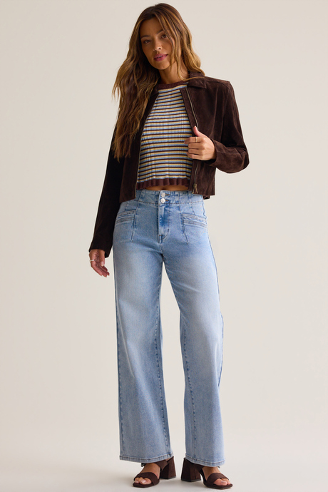 Baylor Double Button Jeans - Altar'd State