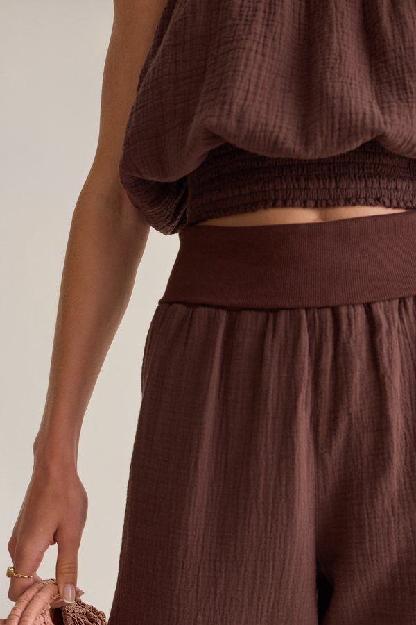 Prestyn Gauze Pants Detail 3 - Altar'd State