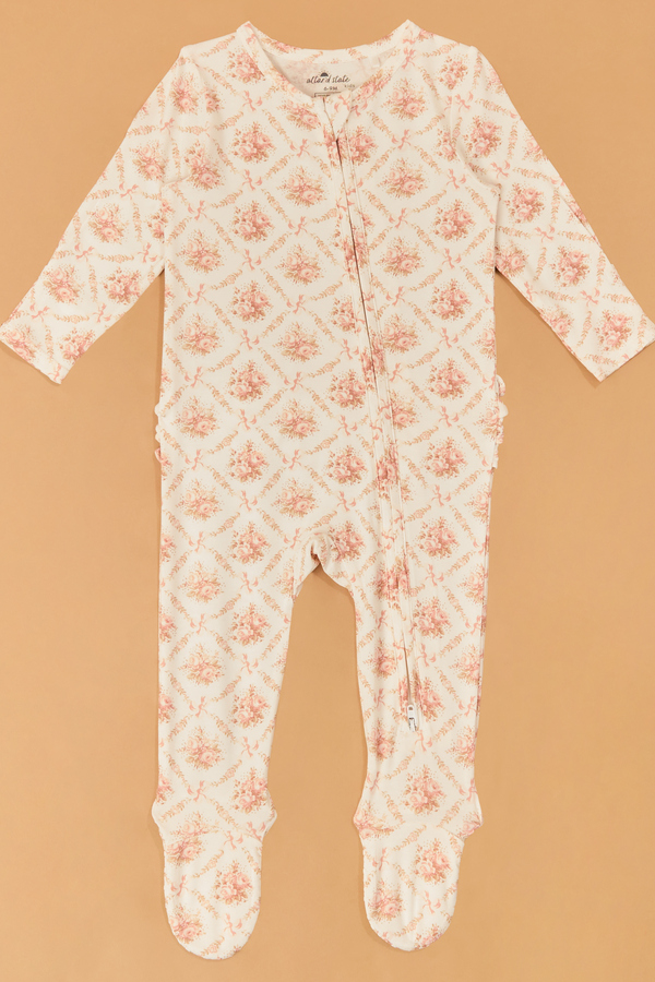 Rosie Bow Ruffle Footie - Altar'd State
