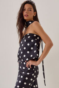 Nancie Polka Dot Scarf Top Detail 4 - Altar'd State