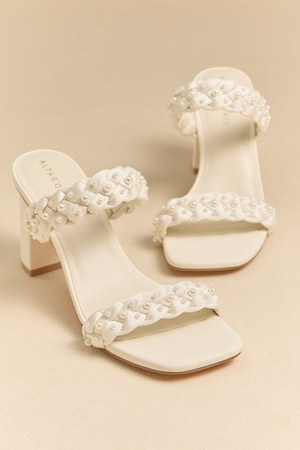 Carla Braided Pearl Heels - Altar'd State