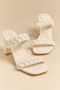 Carla Braided Pearl Heels Detail 2 - Altar'd State