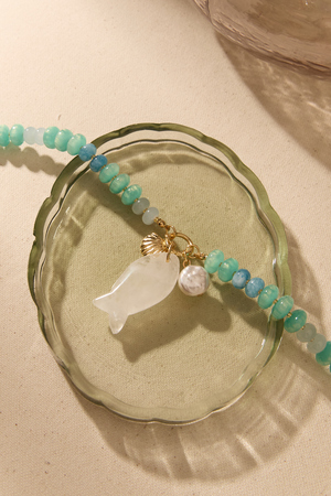 Coastal Charm Fish Necklace - Altar'd State - 