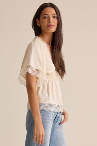 Evanelle Lace Babydoll Top Detail 4 - Altar'd State