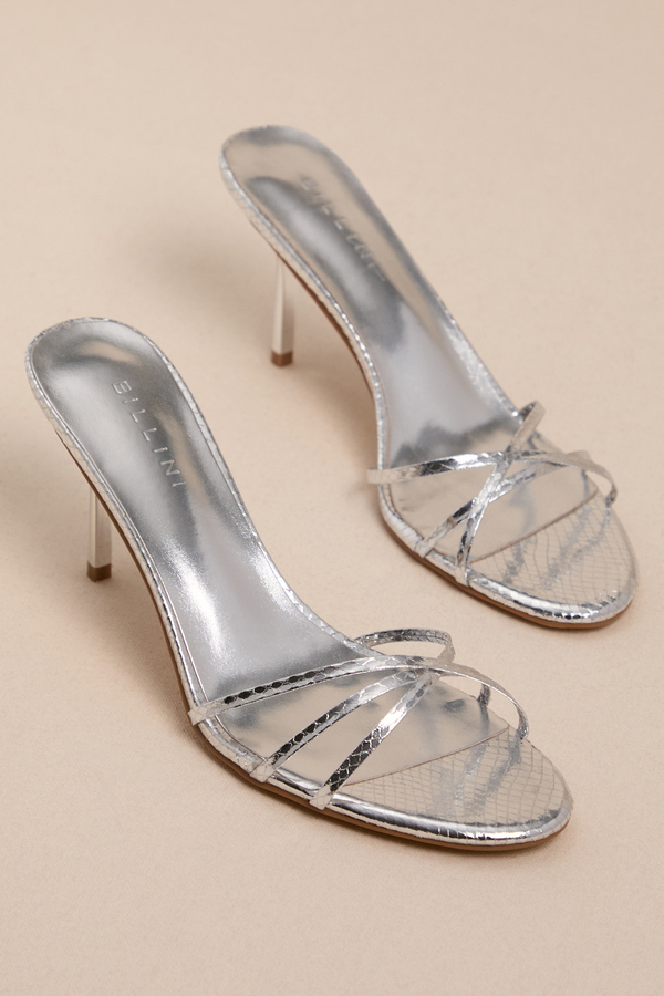 Viviette Snake Strappy Heel Detail 3 - Altar'd State