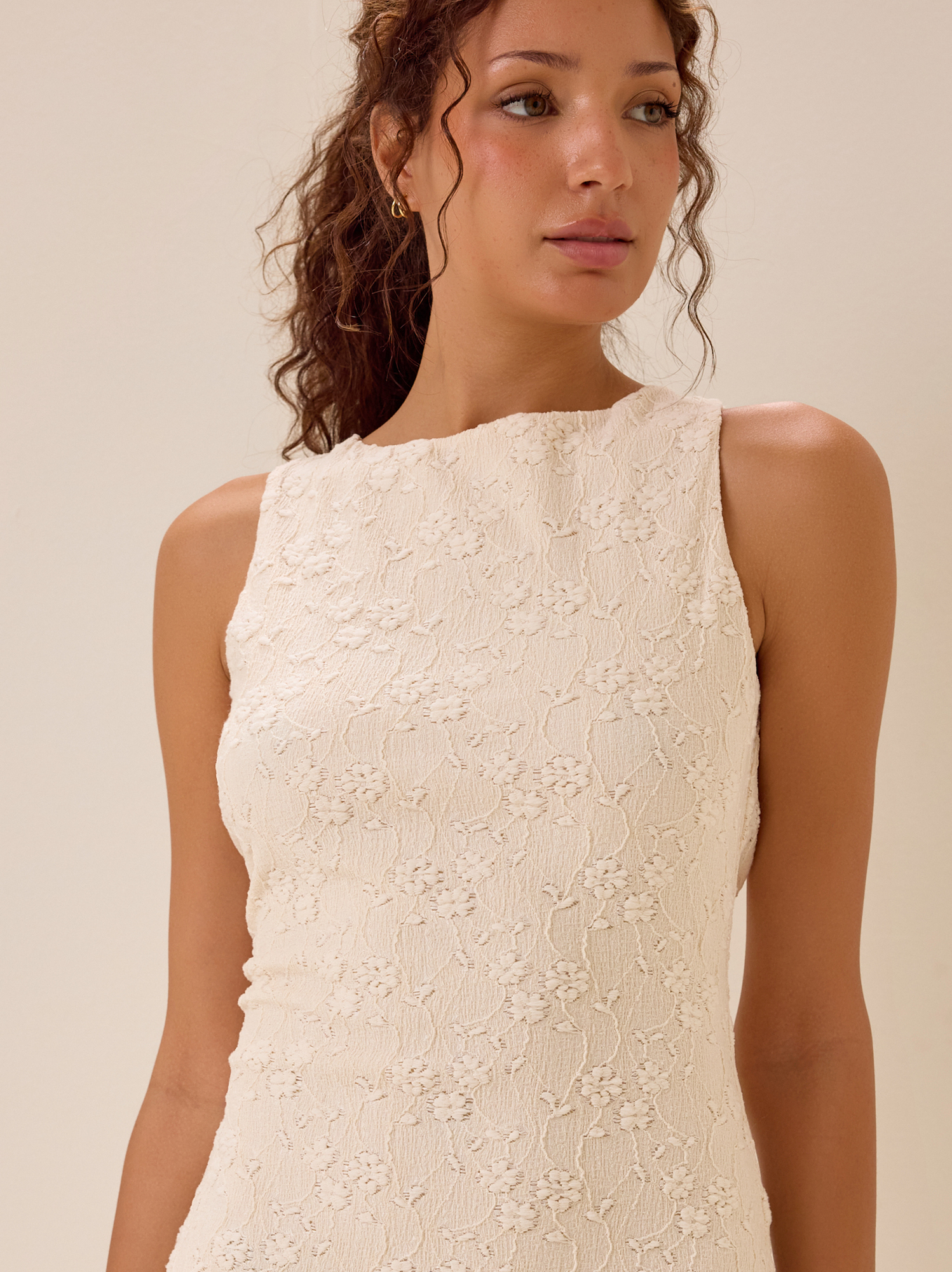 kate midi dress Altar'd State | Kate Midi Dress | NATURAL | Material: 97% Polyester, 3% Spandex, Lining: 100% Polyester