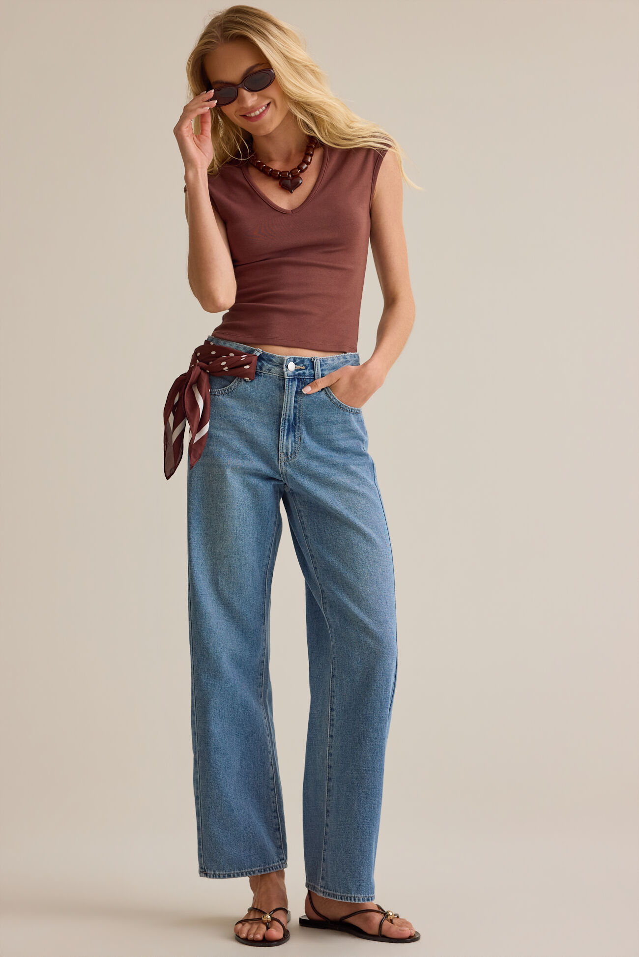 Hailey High Rise Barrel Jeans