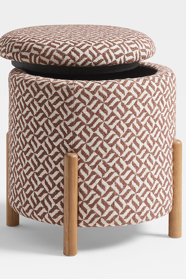 Millie Upholstered Storage Stool Detail 5 - Altar'd State