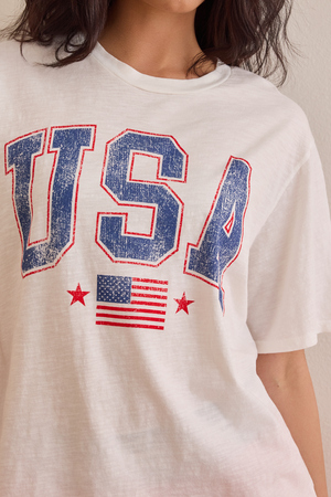 USA Flag Oversized Tee - Altar'd State