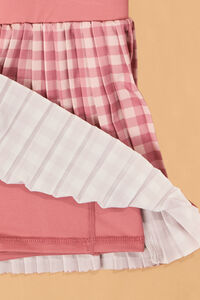 Tatum Gingham Pleated Cheer Skort Detail 4 - Altar'd State